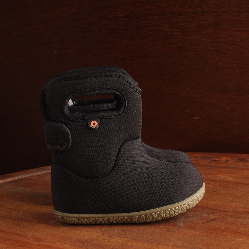 Bogs Boots Infant SZ 5 Black Faux Fur Washable Casual Winter Waterproof Outdoor